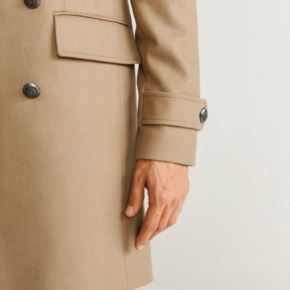 SOLD! Mango Man - Double-breasted Tailored Coat - Picture 7 of 11